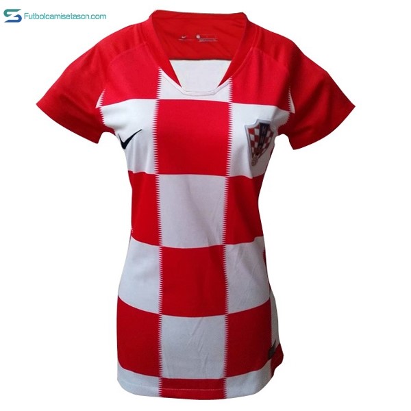 Camiseta Croatia 1ª Mujer 2018 Rojo